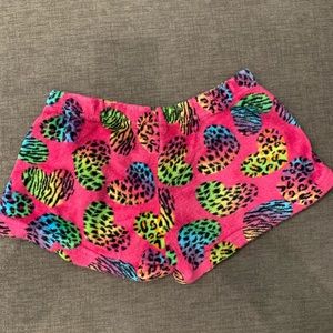 Girl junk loungewear fuzzy pj shorts!
